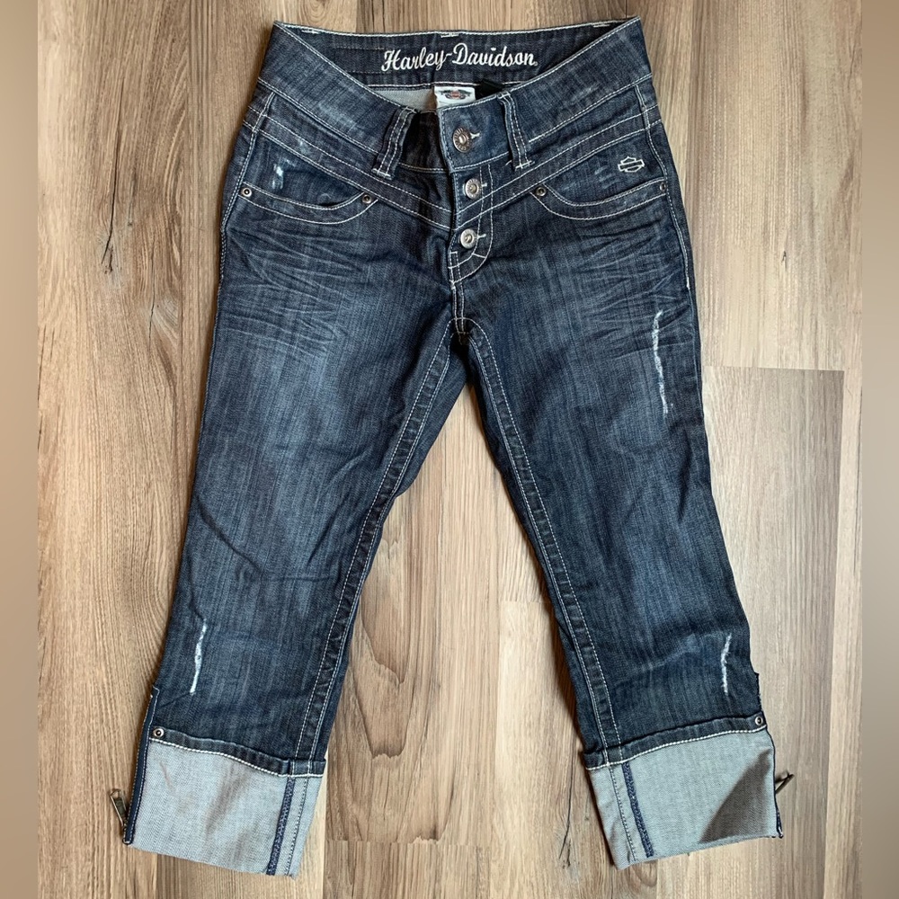 Harley-Davidson Women’s Size 0 Denim Capri